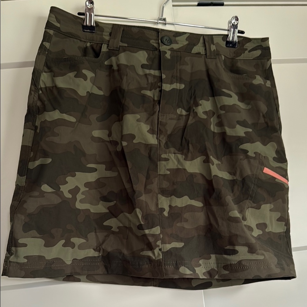 Eddie Bauer Camo Mini Sport Cargo Skirt
